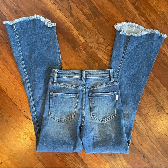 Nature Denim- SZ 3/25 High Rise Flare Raw Hem - Picture 7 of 13